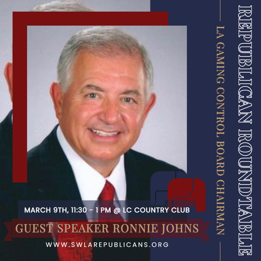Republican Roundtable Guest Speaker Ronnie Johns