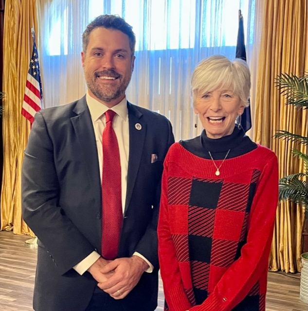January RWSWLA Lunch with guest speaker LA Representative Blake Miguez and Barbara Andrepont.