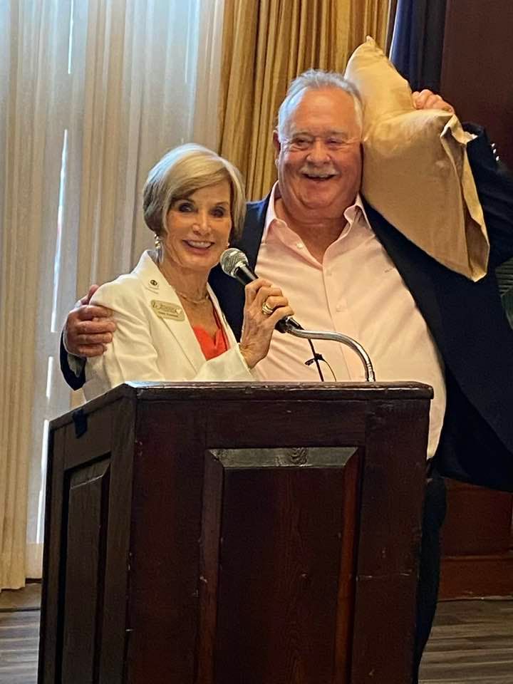 Sister Fontenot and PSC Mike Francis - RWSWLA July Luncheon